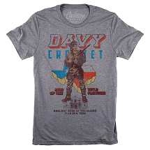 TSHIRT, DAVY CROCKETT KING OF THE WILD FRONTIER
